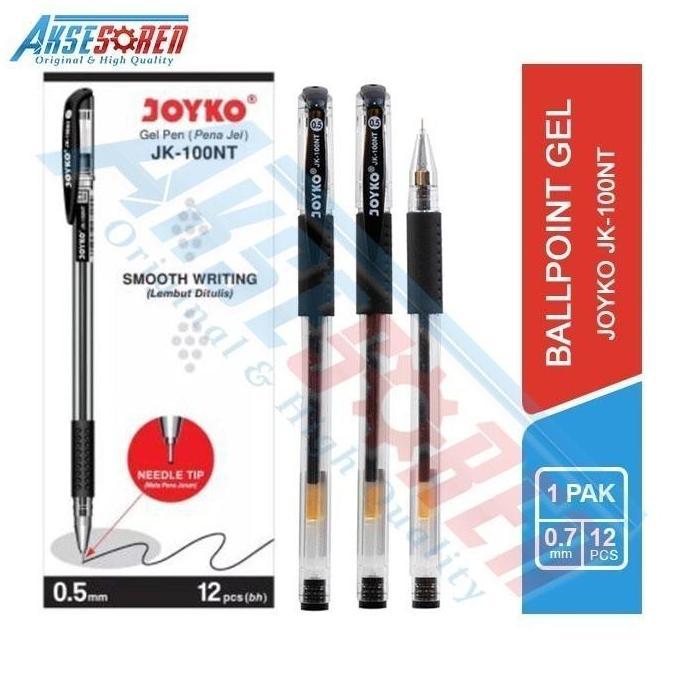 (Best) Pulpen Jel Joyko JK-100NT 1 Pack / Ballpoint Gel 1 Pack / Pena 1 Lusin