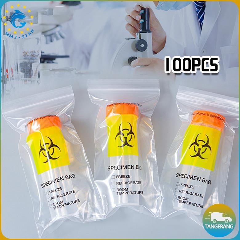 100pcsTas Biohazard 12x18.5cm/Spesimen Bag Biohazard/Kantong BioHazard