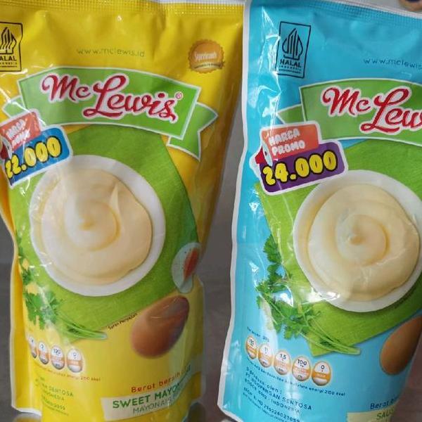 Mayonnaise Mc Lewis 1 Kg Original | Mayonnaise Mc Lewis 1 Kg Sweet Mayo | Mayonnaise Mc Lewis 1 Kg H