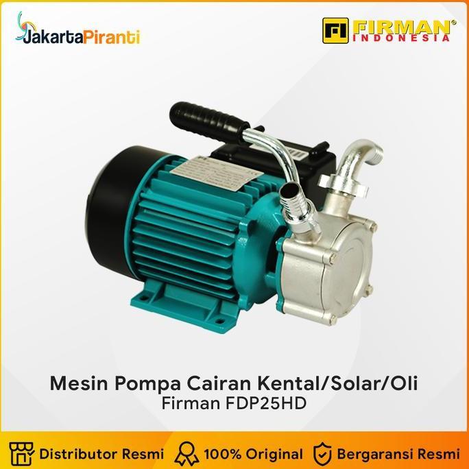Promo Firman Fdp25Hd Pompa Cairan Kental Solar Minyak Oli 375 Watt Kapasitas 43 Liter/Menit Kipas Co