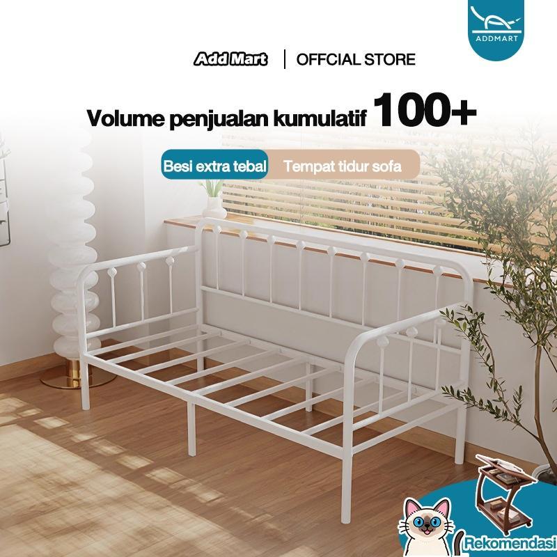 Sofa Bed Daybed Dipan Besi Tatakan Divan Besi Bisu Ekonomi Dipan Yang Tebal Tempat Tidur Besi
