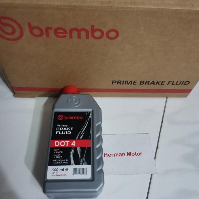 Brake Fluid Minyak Rem Dot4 DOT 4 ORIGINAL Brembo 500ml PRIME BRAKE FLUID BREMBO DOT 4