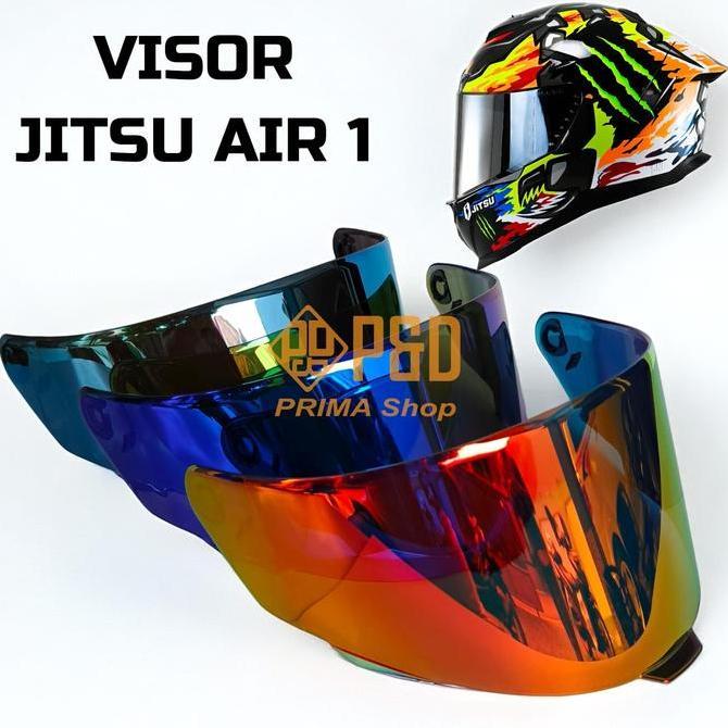 Kaca Helm Jitsu Air 1, Flat Visor jitsu air 1 Full Face