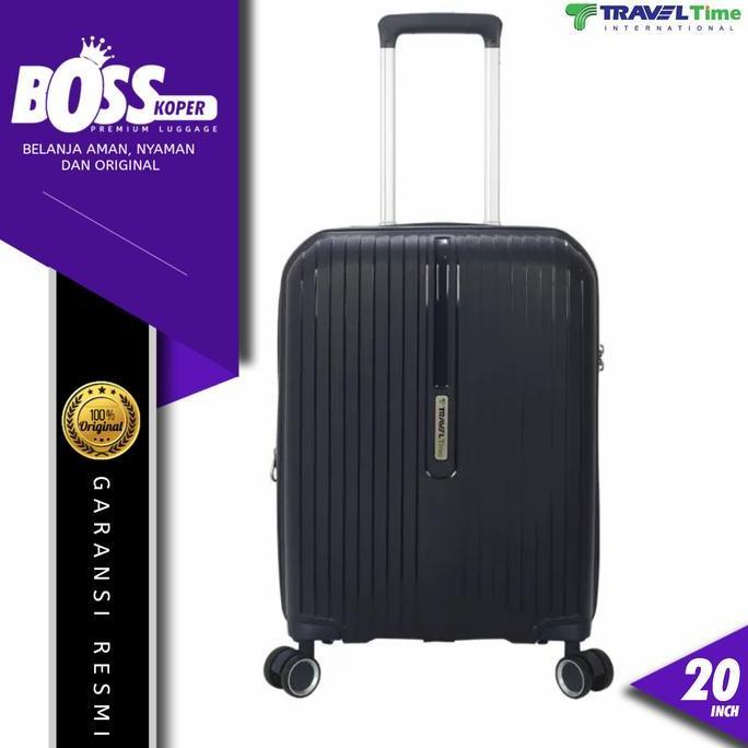 Koper 20 Inch Tahan Banting TRAVEL TIME Hardcase Expand TSA Original