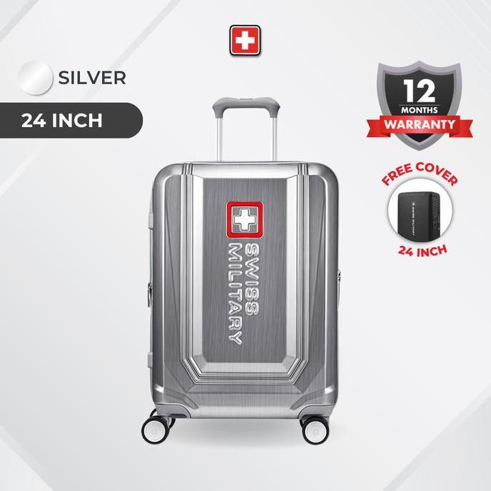 Swiss Military Koper Stila Silver - Koper Bagasi 24 inch
