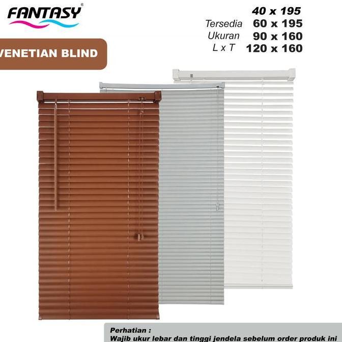 Fantasy Horizontal Venetian Roller Blind Tirai Plastik PVC Gulung Tirai Penutup Kerai Hordeng Veneti