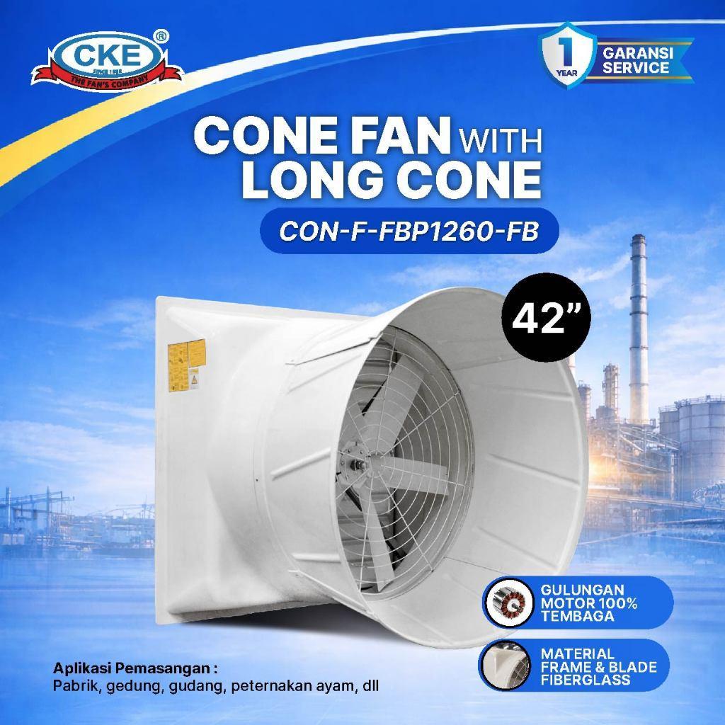 Axial Low Noise Con-F-Fbp1260-Fb 42 Inch 380V Cone Fan/ Box Fan Kandang Ayam/ Exhaust Fan Kandang Ay