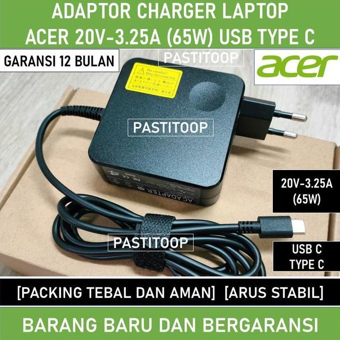 Adaptor Charger Acer Swift GO 14 AMD Ryzen 5 7530U 65W Type C Ori