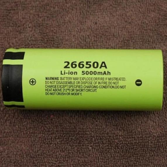 Homz- Battery 26650 26650A Batre Baterai Panasonic 5000Mah
