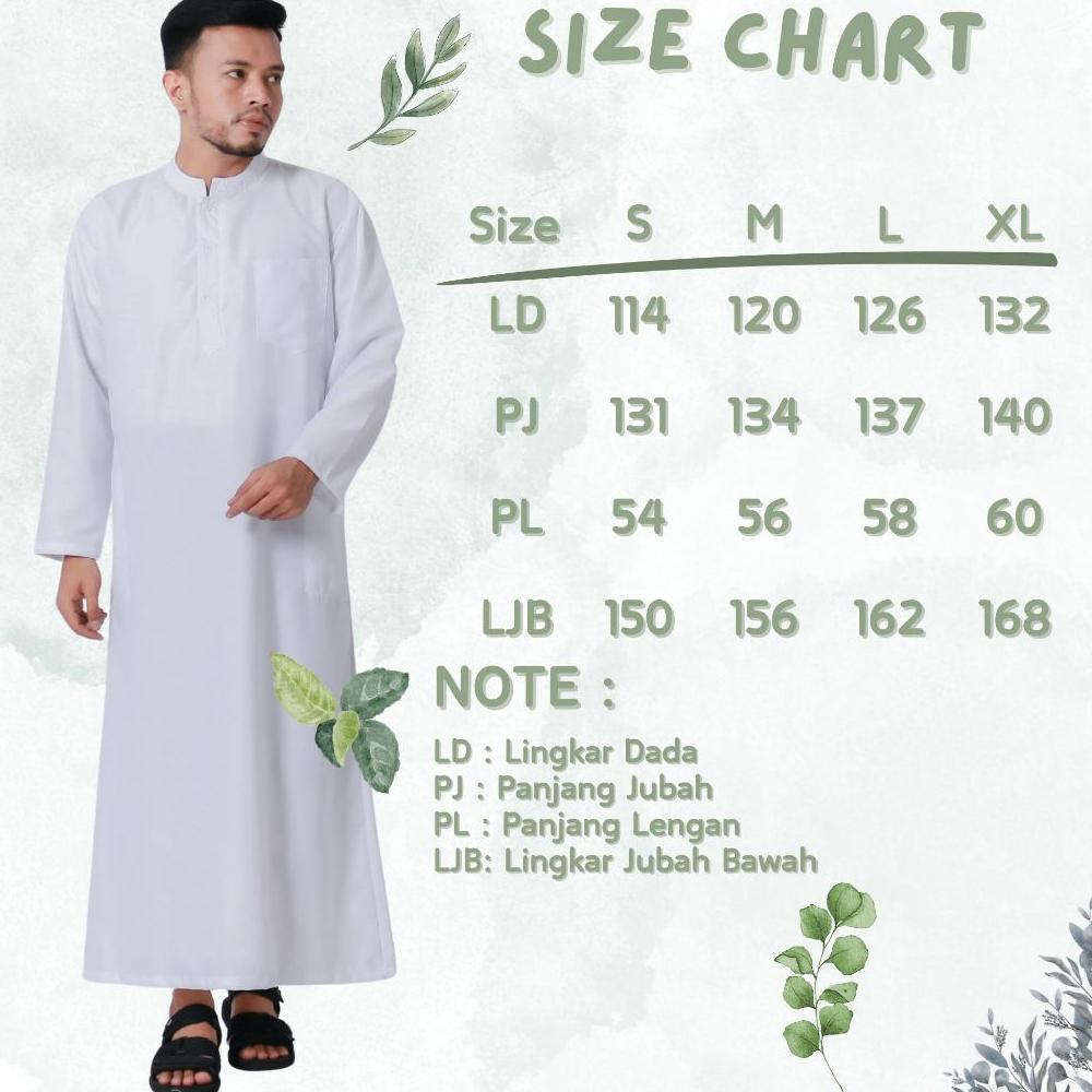 terbaru jubah gamis polos pria laki laki dewasa lengan panjang bahan toyobo warna putih hitam abu co
