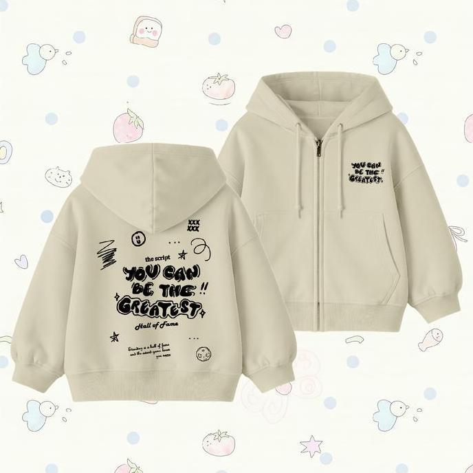 Bebasaja- Yudaz Jacket Hoodie Zipper Anak Y.C.B.T.G Umur 4-15 Tahun Unisex Laki-Laki & Perempuan