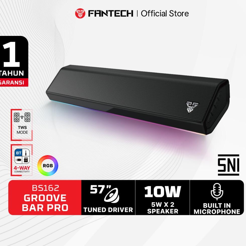 Terlaris Fantech Speaker Gaming Wireless Groove Bar Pro Bs162 Rbg Soundbar Speaker Super Bass 57Mm D