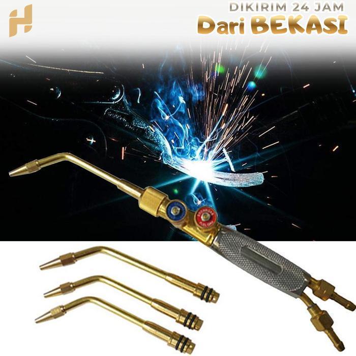 Blander Las Karbit Paket Siap Pakai Welding Torch Gloor Alat Las Karbit