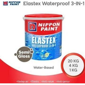 CAT TEMBOK WATERPROOFING ELASTEX WARNA 1001 BRILLIANT WHITE 20 KG