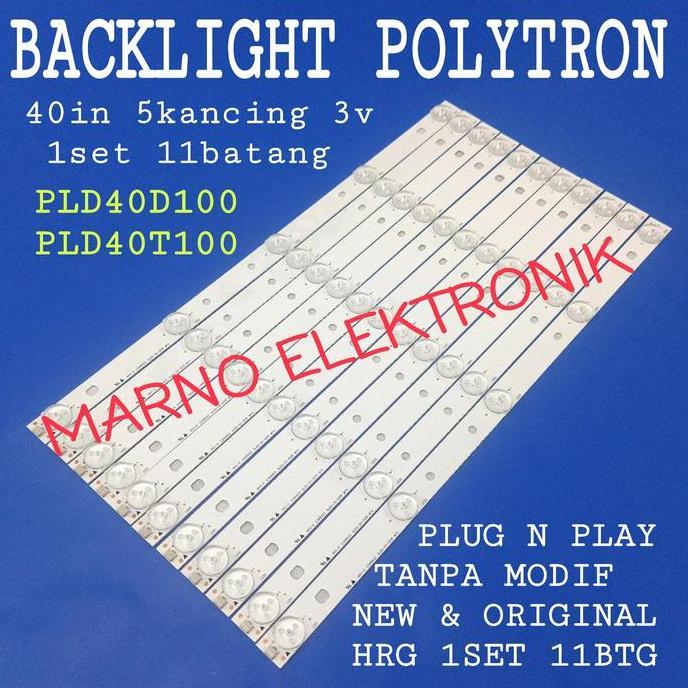 BEBAS ONGKIR - LAMPU BACKLIGHT LED POLYTRON PLD40D100 PLD40T100 BL PLD 40D100 40T100