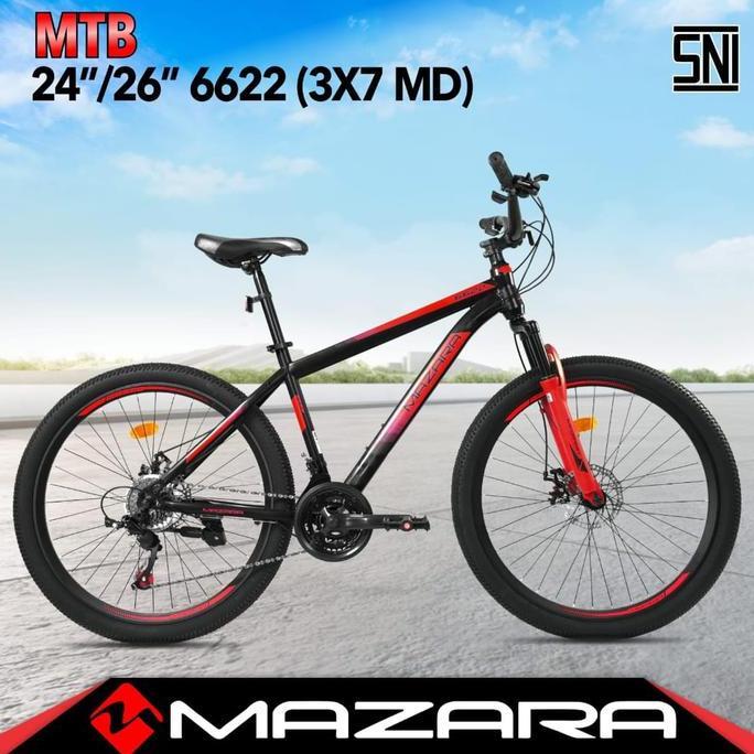 Terlaris Sepeda Gunung Mtb 24 Inch Mazara