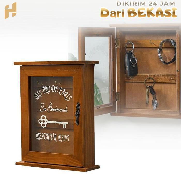 Tempat Penyimpanan Kunci London Kayu Box Tempat Kunci Kunci Box Kunci Gantung Key Box