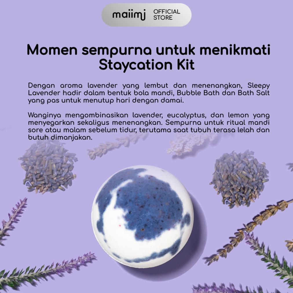 New Deals Maiimi - Staycation Kit: Bath Bomb + Bubble Bath + Naked Bath Salt