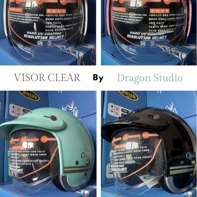 Helm Injak 06 Kaca Dalam (Visor Bening) | Helm Bogo Injak Inner Visor