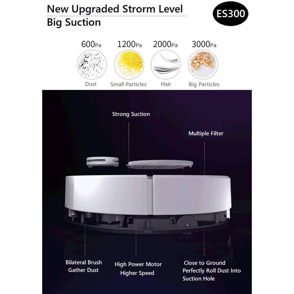 HOT SALE Robot Vacuum Cleaner ES300 Penyapu Robot Multifungsi Upgraded Murah Readystock