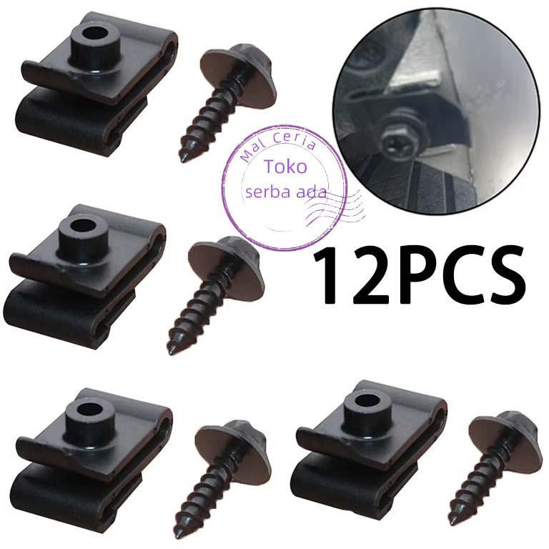 COD12PCS BAUT FENDER MOBIL CLIP BAMPER MOBIL TOYOTA KLIP BUMPER KLIP SPAKBOR TOYOTA KLIP LAPISAN FEN