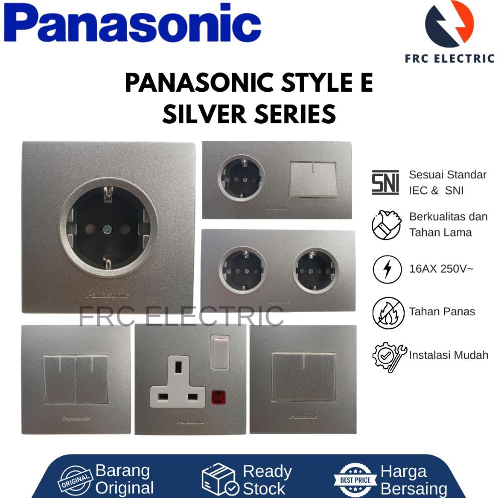 SAKLAR - STOP KONTAK - SAKLAR LAMPU - SAKLAR PANASONIC SILVER STYLE E - SAKLAR LAMPU PANASONIC SILVE