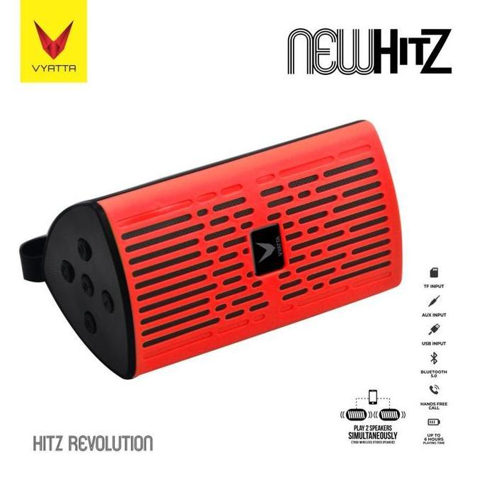 VYATTA New Hitz TWS Speaker Enhanced Bass, Stereo, Bluetooth, USB