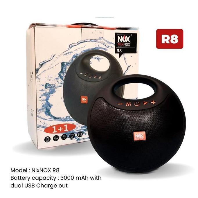 Speaker Bluetooth Nixnox R8 Speaker Fullbass Speaker Bigbass