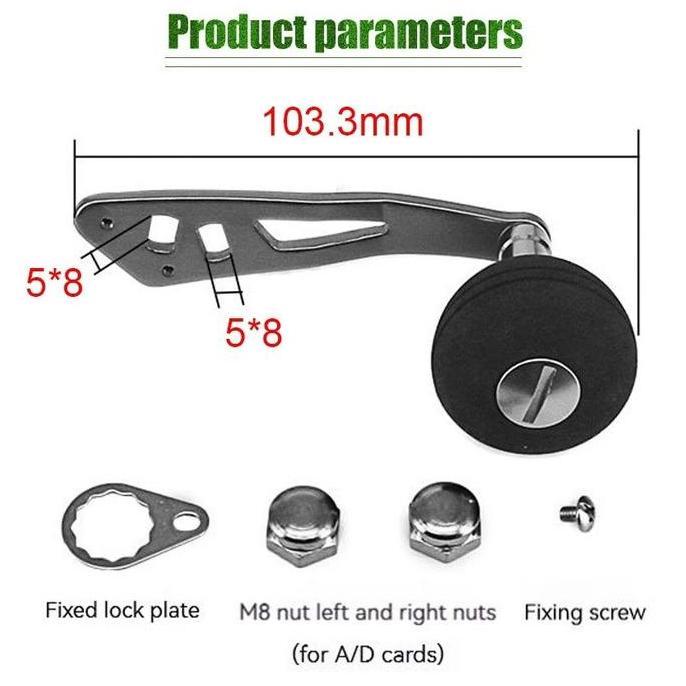 KEYMAZ Single Handle Reel BC EVA - Handle Jigging Baitcasting - Repair for Baitcasting DIY - Power F