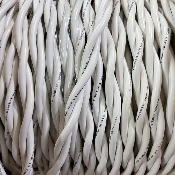 Black rhodium samba speaker cable silver plated copper twisted