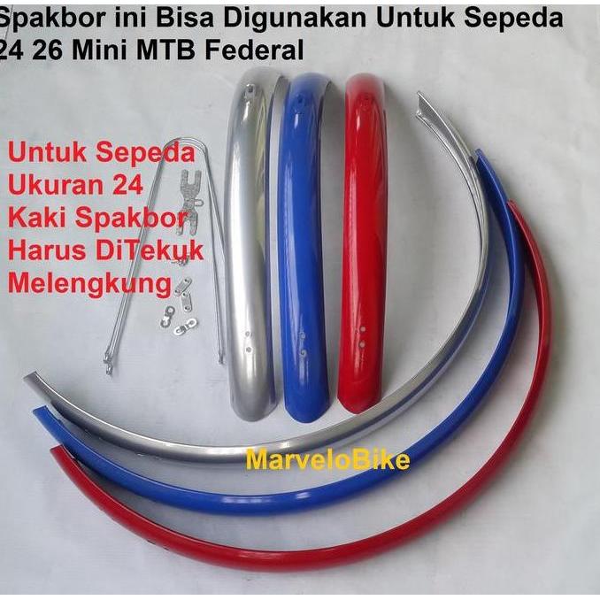 Fender Spakbor Sepeda 24 26 Mini MTB Federal Inter Besi
