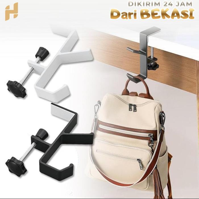 Gantungan Meja Belajar Removable Table Hook Meja Gantungan Tas Meja Adjustable  Gantungan Meja Kerja