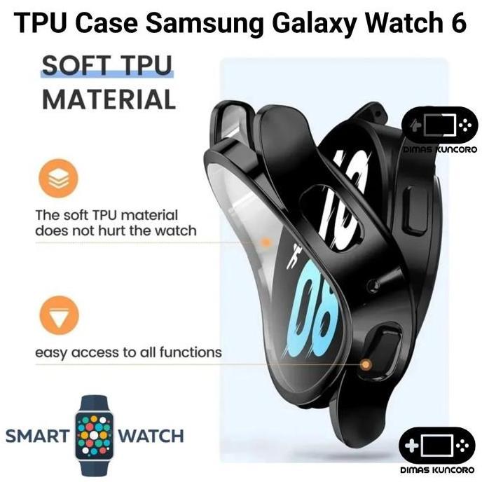 TPU Case Samsung Galaxy Watch 6 silicone casing soft classic protector samsung galaxy watch 6 watch6