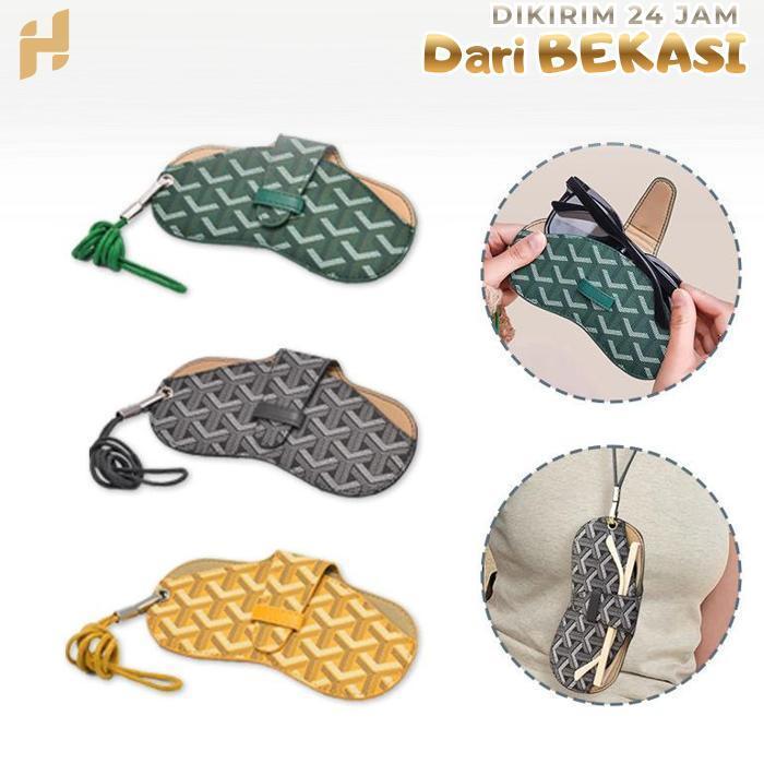 Tas Kacamata Travel Gantungan Case Kacamata Case Kacamata Kulit Gantung Stylish Tempat Kacamata