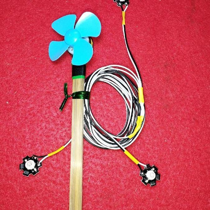 dinamo lampu layang layang 3 led hpl(super terang, rapi, kuat) dinamo ringan