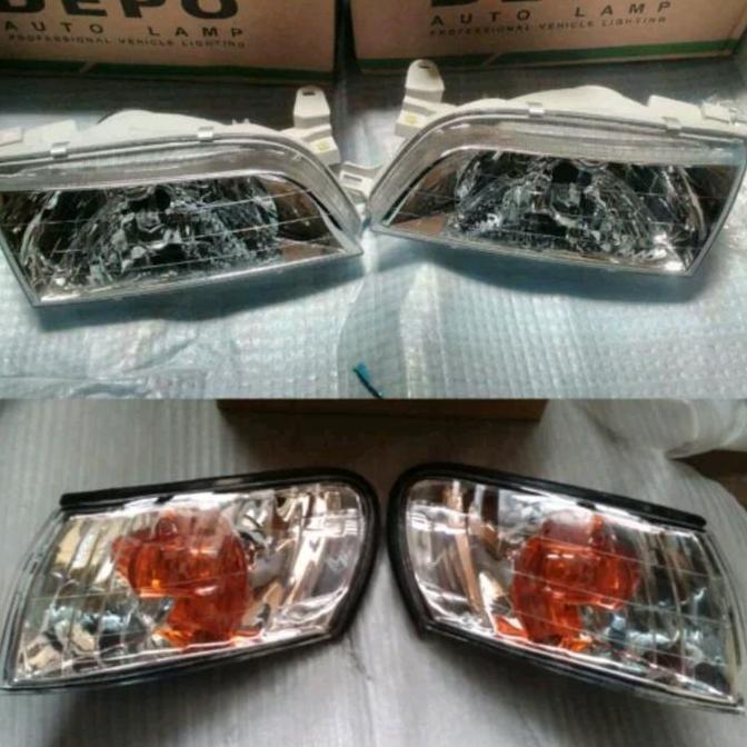 Hedlamp / Cornerlamp Only Kristal Crome Corolla Great Depo