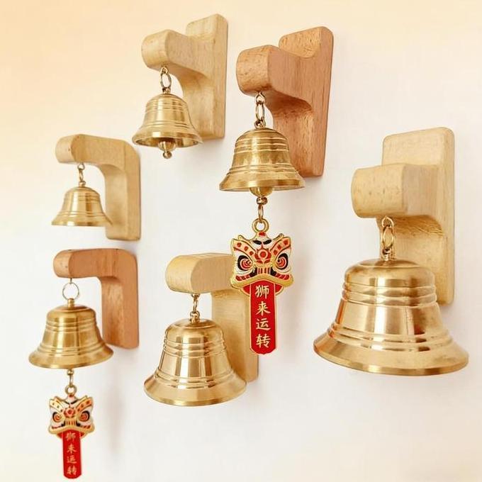 LOWARY Bel Pintu Lonceng Pintu Kuningan Bel Pintu Kenari Magnetic Wind Chimes Bel Dekorasi  Pintu Bu