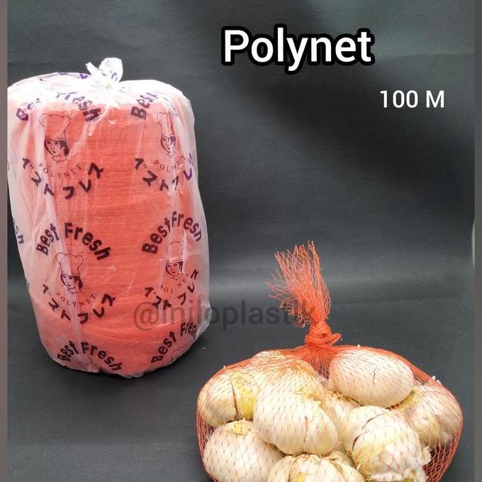 Mblg - Kantong Jaring Untuk Buah Polynet Merah/ Jaring Sayur, Bawang, Buah