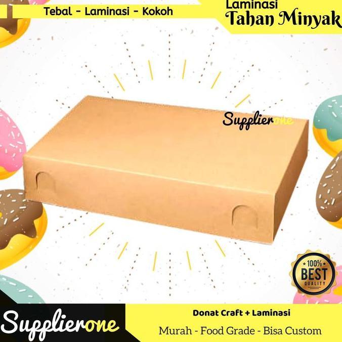 Mblg - Box Donat Isi 25 / Box Donat Polos / Dus Donat / Kemasan Donat / Kotak Donat