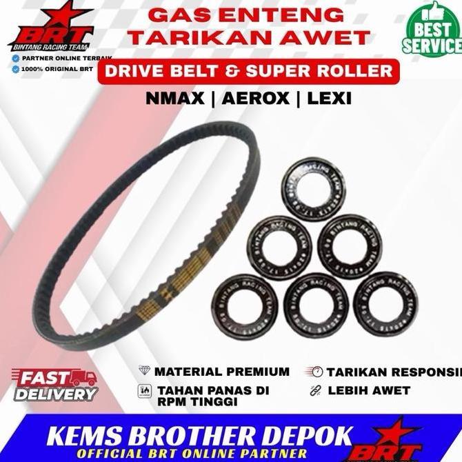 Vbelt Brt Set Dan Super Roller Yamaha Nmax Aerox Lexi All New Nmax All New Aerox Brt Motor