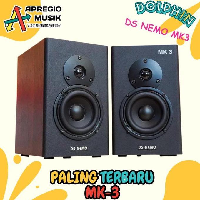 Dolphin Sound DS NEMO DS-Nemo MK3 MK 3 MK III Speaker Monitor Flat 4 inch