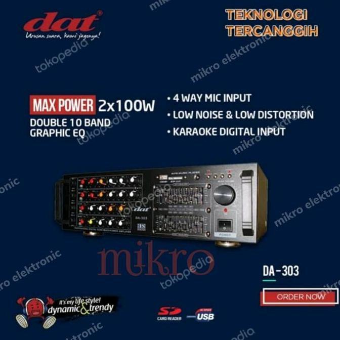 Power Ampli Karaoke DAT DA 303 bluetooth