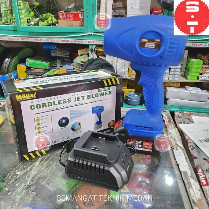 TERMURAH - CJB20300U MESIN JET BATERAI CORDLESS LITHIUM BLOWER 20V SET 4AH MOLLAR