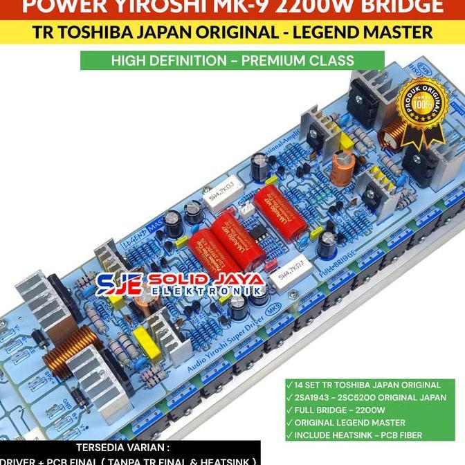 Power Yiroshi MK9 Mk 9 2200W Plus Transistor Toshiba ASLI