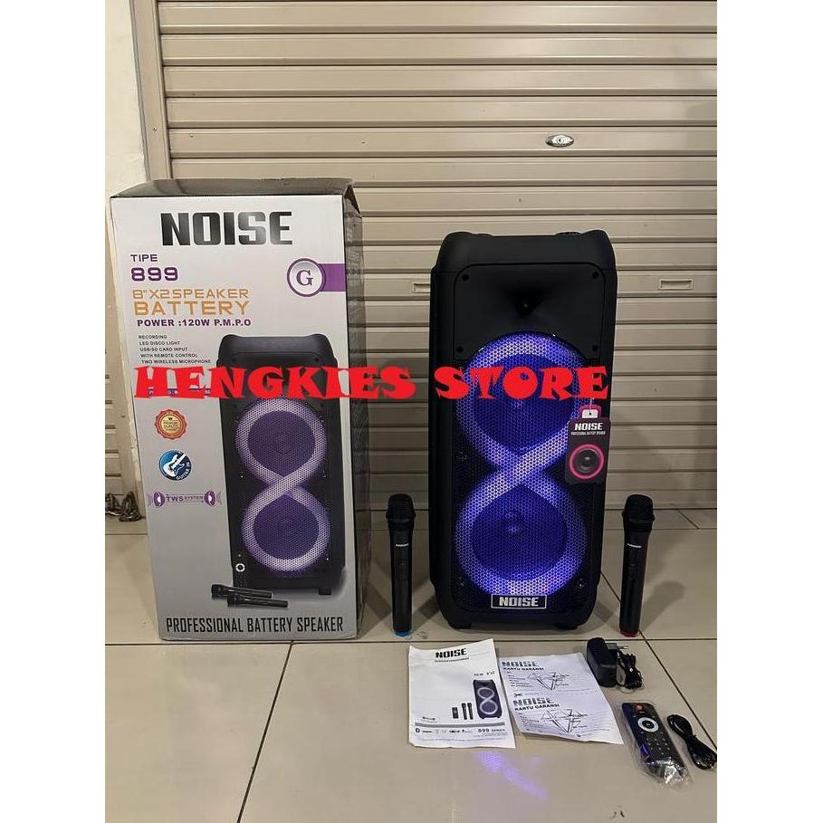 Speaker Portable Wireless Noise 899 GI / 899GI New Orinal 8 inch Bluetooth