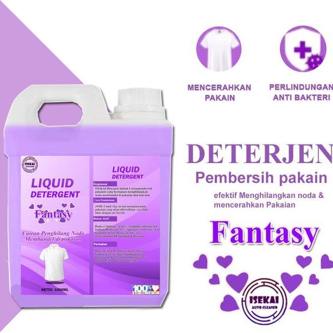 Isekai Liquid Deterjen Cair 1 Liter Pembersih Pakain Penghilang Noda Kotor Jamur DLL detergent  Pewa