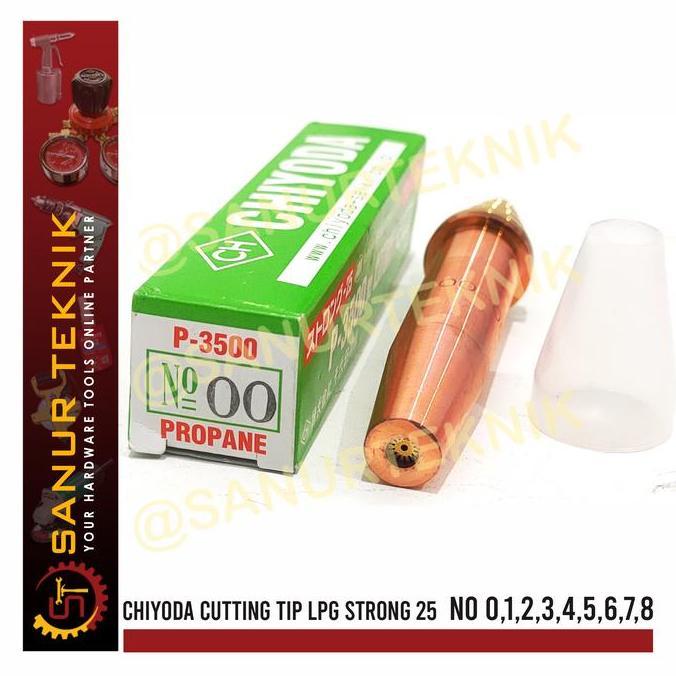 TERBARU - CHIYODA Cutting Tip / Cumcum Las / Mata Las ST25 ST-25 STRONG 25 P 3500 LPG No 0 1 2 3 4 5