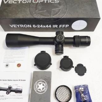 (READY STOCK) teleskop terbaru vector VEYRON 6-24X44 IR FFP bisa nyala