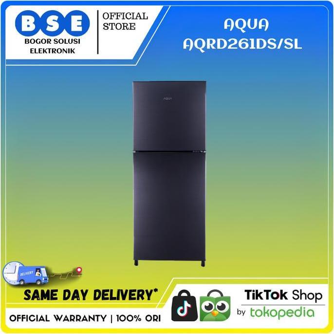 (Best) Kulkas Aqua 2 Pintu AQR D261 Kulkas Aqua Sanyo AQRD261 Aqua kulkas