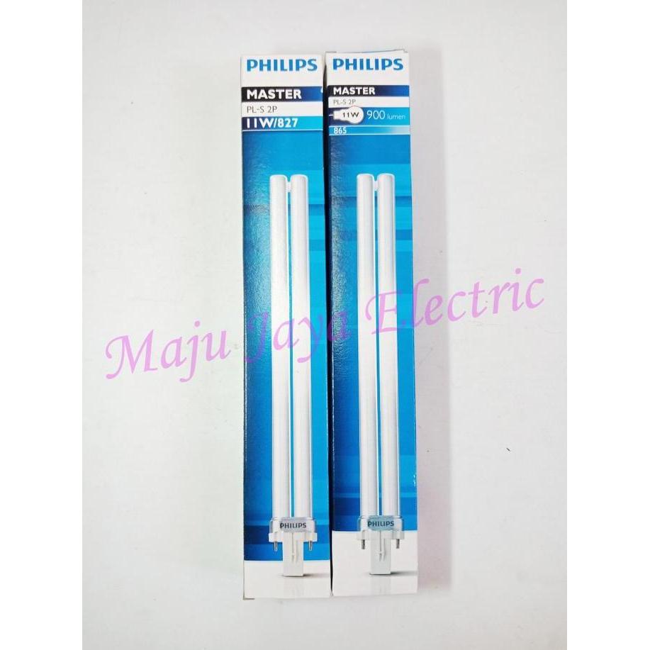 Lig- Lampu Tusuk 2 Pin Philips Pl-S Pls 2P 11 Tt 11 W Putih Fitting G23